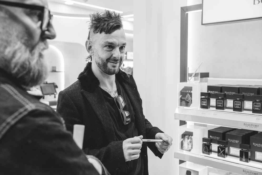 Leo Crabtree at boots store opening